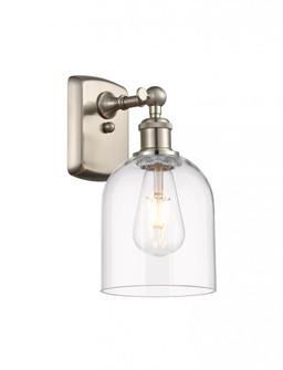 Bella - 1 Light - 6 inch - Brushed Satin Nickel - Sconce (3442|516-1W-SN-G558-6CL)
