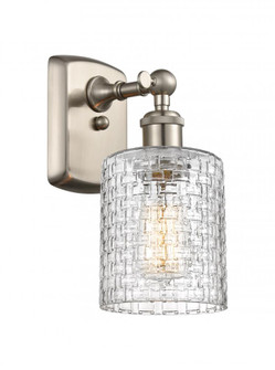 Cobbleskill - 1 Light - 5 inch - Brushed Satin Nickel - Sconce (3442|516-1W-SN-G112C-5CL)