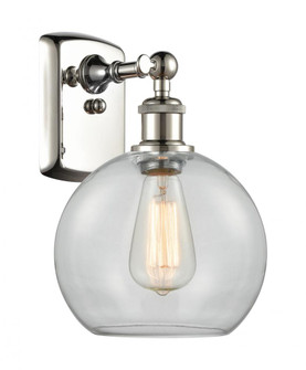 Athens - 1 Light - 8 inch - Polished Nickel - Sconce (3442|516-1W-PN-G122C-8CL)