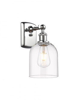 Bella - 1 Light - 6 inch - Polished Chrome - Sconce (3442|516-1W-PC-G558-6CL)