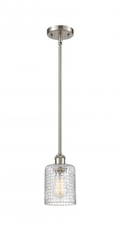 Cobbleskill - 1 Light - 5 inch - Brushed Satin Nickel - Mini Pendant (3442|516-1S-SN-G112C-5CL)