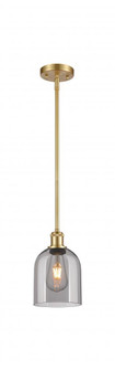 Bella - 1 Light - 6 inch - Satin Gold - Mini Pendant (3442|516-1S-SG-G558-6SM)