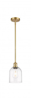 Bella - 1 Light - 6 inch - Satin Gold - Mini Pendant (3442|516-1S-SG-G558-6CL)