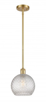 Athens - 1 Light - 8 inch - Satin Gold - Mini Pendant (3442|516-1S-SG-G122C-8CL)