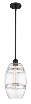Vaz - 1 Light - 8 inch - Matte Black - Mini Pendant (3442|516-1S-BK-G557-8CL)