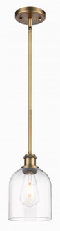Bella - 1 Light - 6 inch - Brushed Brass - Mini Pendant (3442|516-1S-BB-G558-6CL)