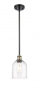 Bella - 1 Light - 6 inch - Black Antique Brass - Mini Pendant (3442|516-1S-BAB-G558-6CL)