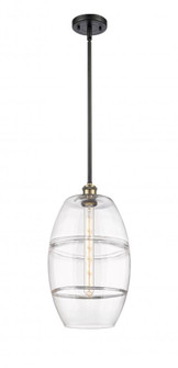Vaz - 1 Light - 10 inch - Black Antique Brass - Mini Pendant (3442|516-1S-BAB-G557-10CL)