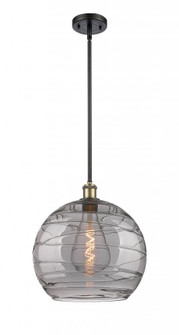 Athens Deco Swirl - 1 Light - 14 inch - Black Antique Brass - Pendant (3442|516-1S-BAB-G1213-14SM)