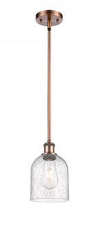 Bella - 1 Light - 6 inch - Antique Copper - Mini Pendant (3442|516-1S-AC-G558-6SDY)