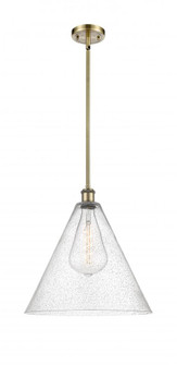 Berkshire - 1 Light - 16 inch - Antique Brass - Pendant (3442|516-1S-AB-GBC-164-LED)