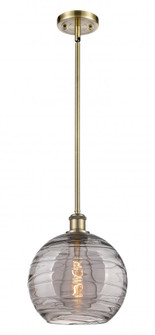 Athens Deco Swirl - 1 Light - 10 inch - Antique Brass - Mini Pendant (3442|516-1S-AB-G1213-10SM)