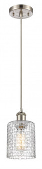 Cobbleskill - 1 Light - 5 inch - Brushed Satin Nickel - Cord hung - Mini Pendant (3442|516-1P-SN-G112C-5CL)