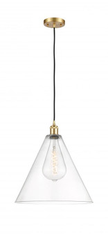 Berkshire - 1 Light - 16 inch - Satin Gold - Cord hung - Pendant (3442|516-1P-SG-GBC-162-LED)