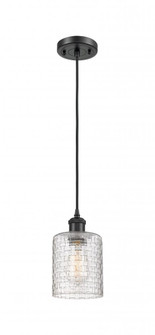 Cobbleskill - 1 Light - 5 inch - Matte Black - Cord hung - Mini Pendant (3442|516-1P-BK-G112C-5CL)