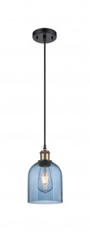 Bella - 1 Light - 6 inch - Black Antique Brass - Cord hung - Mini Pendant (3442|516-1P-BAB-G558-6BL)