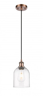 Bella - 1 Light - 6 inch - Antique Copper - Cord hung - Mini Pendant (3442|516-1P-AC-G558-6CL)