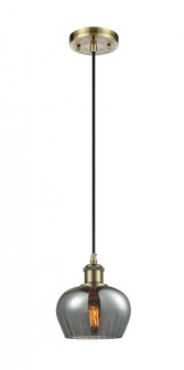 Fenton - 1 Light - 7 inch - Antique Brass - Cord hung - Mini Pendant (3442|516-1P-AB-G93)