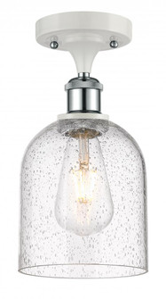 Bella - 1 Light - 6 inch - White Polished Chrome - Semi-Flush Mount (3442|516-1C-WPC-G558-6SDY)