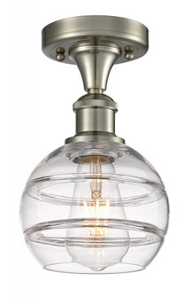 Rochester - 1 Light - 6 inch - Brushed Satin Nickel - Semi-Flush Mount (3442|516-1C-SN-G556-6CL)