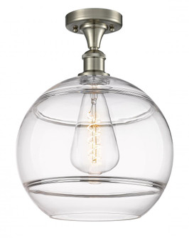 Rochester - 1 Light - 12 inch - Brushed Satin Nickel - Semi-Flush Mount (3442|516-1C-SN-G556-12CL)
