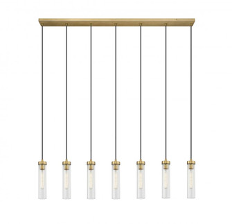 7 Light Linear Chandelier (276|740P-7L-RB)