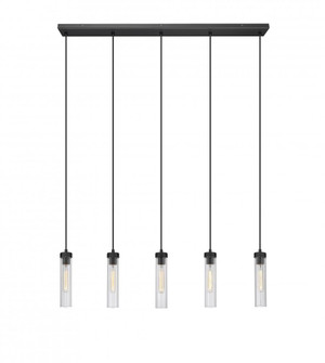 5 Light Linear Chandelier (276|740P-5L-MB)
