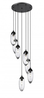 7 Light Chandelier (276|651P-7R-MB)