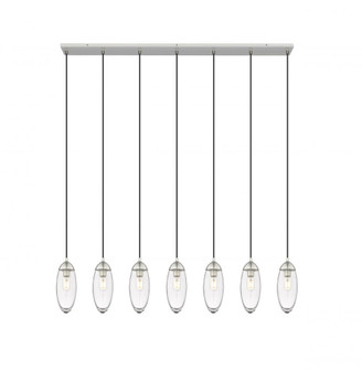 7 Light Linear Chandelier (276|651P-7L-BN)