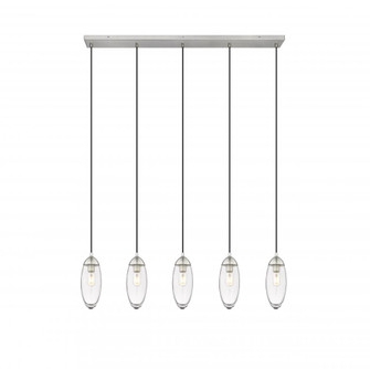 5 Light Linear Chandelier (276|651P-5L-BN)
