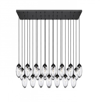 23 Light Linear Chandelier (276|651P-23L-MB)