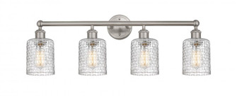 Cobbleskill - 4 Light - 32 inch - Brushed Satin Nickel - Bath Vanity Light (3442|616-4W-SN-G112C-5CL)