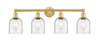 Bella - 4 Light - 33 inch - Satin Gold - Bath Vanity Light (3442|616-4W-SG-G558-6SDY)