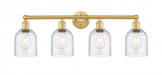Bella - 4 Light - 33 inch - Satin Gold - Bath Vanity Light (3442|616-4W-SG-G558-6SDY)