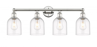 Bella - 4 Light - 33 inch - Polished Nickel - Bath Vanity Light (3442|616-4W-PN-G558-6CL)