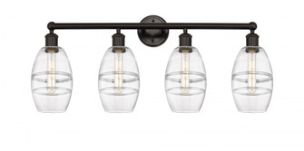Vaz - 4 Light - 33 inch - Oil Rubbed Bronze - Bath Vanity Light (3442|616-4W-OB-G557-6CL)