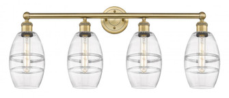 Vaz - 4 Light - 33 inch - Brushed Brass - Bath Vanity Light (3442|616-4W-BB-G557-6CL)