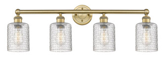Cobbleskill - 4 Light - 32 inch - Brushed Brass - Bath Vanity Light (3442|616-4W-BB-G112C-5CL)