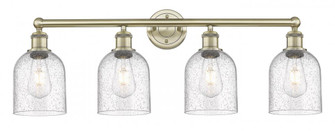 Bella - 4 Light - 33 inch - Antique Brass - Bath Vanity Light (3442|616-4W-AB-G558-6SDY)