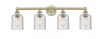 Cobbleskill - 4 Light - 32 inch - Antique Brass - Bath Vanity Light (3442|616-4W-AB-G112C-5CL)