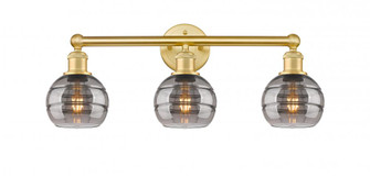 Rochester - 3 Light - 24 inch - Satin Gold - Bath Vanity Light (3442|616-3W-SG-G556-6SM)