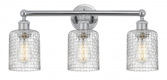 Cobbleskill - 3 Light - 23 inch - Polished Chrome - Bath Vanity Light (3442|616-3W-PC-G112C-5CL)