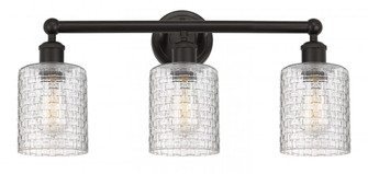 Cobbleskill - 3 Light - 23 inch - Oil Rubbed Bronze - Bath Vanity Light (3442|616-3W-OB-G112C-5CL)