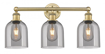 Bella - 3 Light - 24 inch - Brushed Brass - Bath Vanity Light (3442|616-3W-BB-G558-6SM)