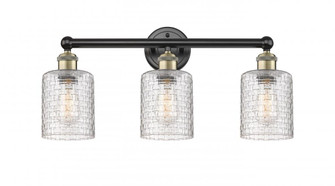 Cobbleskill - 3 Light - 23 inch - Black Antique Brass - Bath Vanity Light (3442|616-3W-BAB-G112C-5CL)