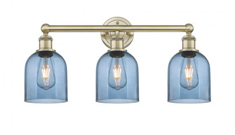 Bella - 3 Light - 24 inch - Antique Brass - Bath Vanity Light (3442|616-3W-AB-G558-6BL)