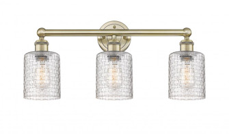 Cobbleskill - 3 Light - 23 inch - Antique Brass - Bath Vanity Light (3442|616-3W-AB-G112C-5CL)