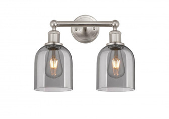 Bella - 2 Light - 15 inch - Brushed Satin Nickel - Bath Vanity Light (3442|616-2W-SN-G558-6SM)