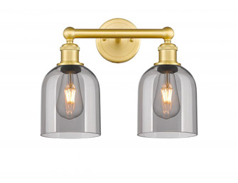 Bella - 2 Light - 15 inch - Satin Gold - Bath Vanity Light (3442|616-2W-SG-G558-6SM)