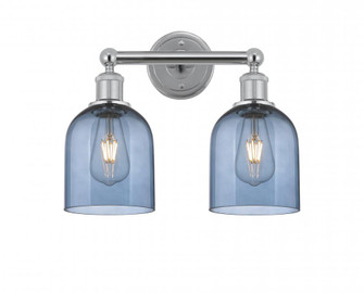 Bella - 2 Light - 15 inch - Polished Chrome - Bath Vanity Light (3442|616-2W-PC-G558-6BL)